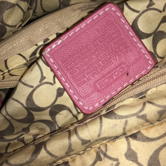 Coach pink handbag - Picture 6 of 6